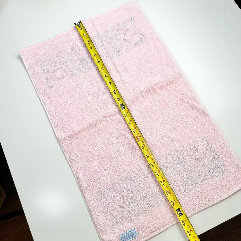 3/$20 Lady Pepperell Westpoint VTG Pink Floral USA Made Cotton Blend Hand Towel